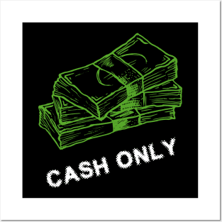 Cash only light Posters and Art